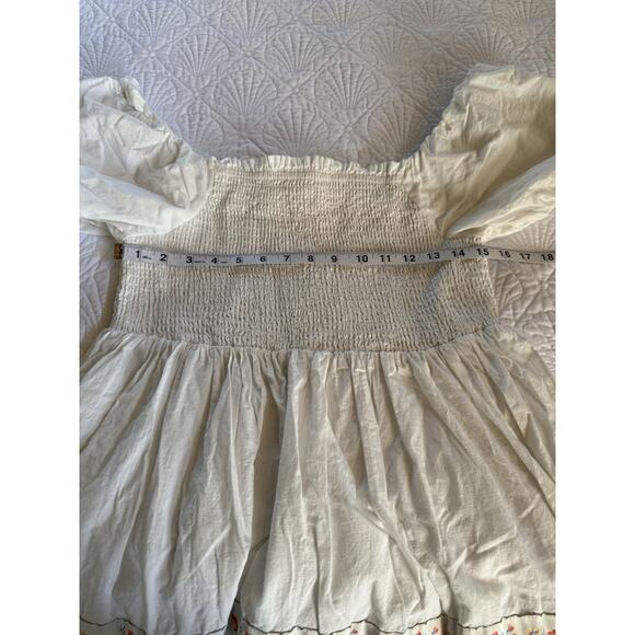 Rachel Zoe Mommy SZ 12 And Me SZ 8 White Smocked Tiered Maxi Dress - Picture 12 of 16